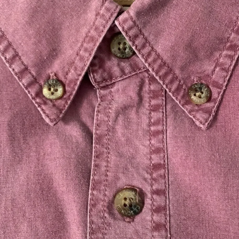 C.E. Schmidt Workwear Cotton Short Sleeve Button Closure Men’s Shirt Size 2XL